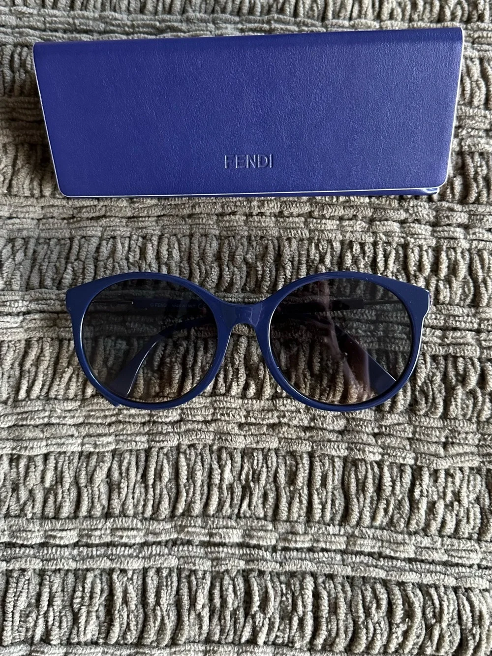Fendi Women's Blue Round Sunglasses